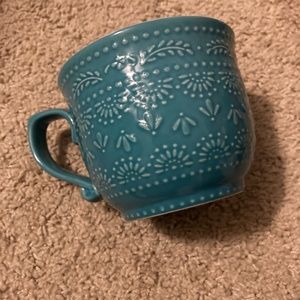 NWOT The Pioneer Woman Hobnail Aqua Blue Large Coffee Mug